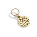 Detail view of the elegant gold alloy hollow scarf buckle and shawl clip, showing dimensions. - Vine Pattern Gold