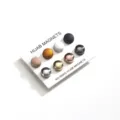 Set of colorful hijab magnets, strong magnetic pins for scarves, no-snag stylish hijab accessories. - Bright and Matte Mixed