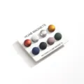 Set di spille magnetiche colorate per hijab magneti rotondi in metallo senza strappi - Finitura opaca