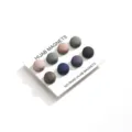 Set di spille magnetiche per hijab colorate, accessori per foulard in lega resistente. - Colore Scuro