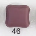 Square magnetic hijab pin in elegant dark purple tone, color number 46, ideal for scarf. - Code 46
