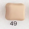 Square magnetic hijab pin in beige color, variant SKU 49 for Muslim headscarf accessories. - Code 49