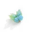 Shiny blue-green butterfly button covers, stylish DIY clothing accessory and shirt decor. - 9#