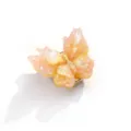 Pink translucent butterfly button cover, shimmering resin clothing accessory for DIY shirts. - 10#