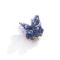 Blue glitter butterfly button cover apparel accessory crystal fashion decorative pin badge - 11#