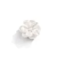 White Camellia flower button cover shirt accessory elegant floral DIY apparel decor - 17#