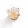 Resin camellia flower button cover shirt decorative buckle versatile clothing accessory 38mm - 19#