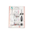 Spilla Hijab Magnetica Set Clip Sciarpa Musulmana Spilla Copricapo Calamita Forte 8pz - Bianco e nero misto