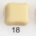 Square magnetic snap button variant accessory for hijab and clothing, light beige color. - 18#