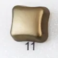 Square magnetic snap button, bronze finish, variant 11, ideal for hijabs and accessories. - 11#