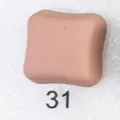 Square magnetic hijab pin nude color variant, durable magnet clasp for daily wear and scarfs. - 31#
