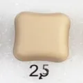 Square magnetic hijab pin in light gold color, perfect for secure and stylish headscarf fastening. - 25#
