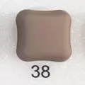 Square magnetic button hijab accessory, brown clasp variant number 38 for headscarves. - 38#