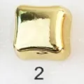 Gold Square Magnetic Button Variant 2 for Fashion Headscarf and Apparel Accessories - 2#