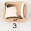Square rose gold magnetic clasp variant 3 for headscarves and apparel accessories. - 3#