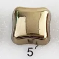 Square magnetic snap button in shiny gold finish, premium metal fastener accessory for hijab. - 5#