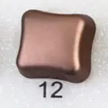 Square magnetic hijab pin brooch brown magnetic button clothing accessories variant - 12#