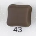 Brown square magnetic hijab pin and stylish scarf magnet accessory for daily wear - 43#