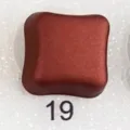 Square magnetic hijab pin buckle red brown clothing accessory variant style item nineteen - 19#
