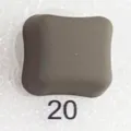 Square magnetic clasp in dark grey, perfect hijab accessory for secure and stylish fastening. - 20#