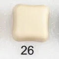 Beige square magnetic button accessory for hijab headscarf, color variant item 26. - 26#