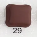 Square magnetic snap button hijab accessory in brown color variant 29 display item - 29#