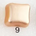 Square magnetic clasp rose gold button hijab accessory metal snap fastener replacement - 9#