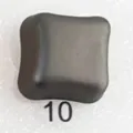 Square magnetic hijab clasp in dark gray metal finish, essential fashion accessory SKU 10 - 10#