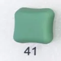 Square magnetic hijab pin accessory, matte green color variant number 41 for daily use. - 41#