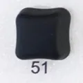Black square magnetic buckle for hijab headscarf apparel accessory product variant 51 - Code 51