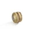 Fibbia per sciarpa magnetica rotonda dorata clip hijab strass accessori metallo chic - Oro