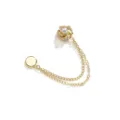 Gouden magnetische broche taille clip sjaal parel strass steen glanzend accessoire - 446 Windmolen