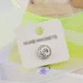 Στρας μαγνητική χιτζάμπ καρφίτσα κασκόλ κλιπ από κράμα ψευδαργύρου λαμπερό κρύσταλλο - Ασημί