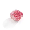 Pink resin camellia flower button cover DIY fashion accessory chic shirt decor item - Code 28