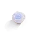 Button cover shirt accessory 38mm acrylic sparkling blue rose floral diy fashion jewelry - Code 29