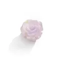 Transparent iridescent purple rose flower DIY clothing accessory button cover charm - Code 30