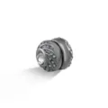 Magnetische hijab speldjes glinsterende strass sjaal clips sterke magneet broches - Gun Black