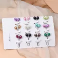Multi-color pearl hijab clips scarf pins Y shaped metal pins fashion jewelry display card - Water Drop / 1 Card / Multi-Color