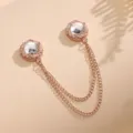 Rose gold magnetic clothing clip, multi-functional brooch and scarf pin for DIY styling. - Rose Gold
