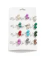 Mehrfarbige Perlen U-Nadeln Schal Clips Hijab Pins Set für elegante Damen Mode Accessoires - A-6