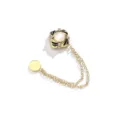 Magnetische kledingclip antislip tailleversteller parel strass steen broek rok brochepin - 491# zwart