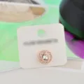 Magnetic scarf brooch clip crystal rhinestone lapel pin hijab fastener dress accessory - Rose Gold