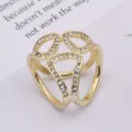 Gold rhinestone three-ring scarf buckle versatile alloy silk scarf clip accessory - Pyramid-Shaped Gold