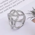 Rhinestone multi-ring silk scarf buckle, elegant alloy brooch clip accessory for women. - Pyramid-Shaped Silver