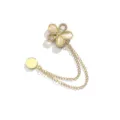 Gouden magnetische broche bloem anti slip kleding clip decoratieve speld mode - 499# vijfbladige bloem
