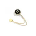 Magnetic clothing corner buckle metal anti-glare cuff clip pants hem fastener accessory - No. 484 Black