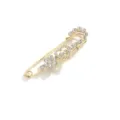 Rhinestone safety pin brooch crystal flower decorative shawl clip clothing accessory - 7# Large Flower Center 7.8cm