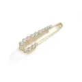 Spilla di sicurezza con strass dorati, clip per scialle di cristallo variante fibbia abito - Grande strass dorato 7,5 cm
