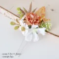 Horquilla de pelo floral de otoño retro en U, horquilla de margarita artificial para novia. - Estilo 2