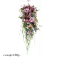 Künstlicher tropfenförmiger Brautstrauß lila Blumen Wasserfall Fotografie Requisiten - Rosa und Lila Teardrop Strauß